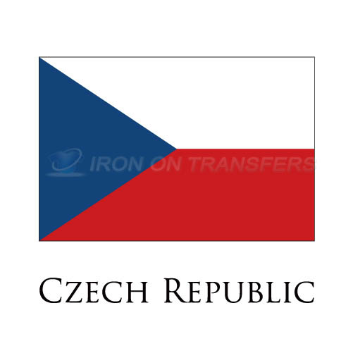 Czech Repulic flag Iron-on Stickers (Heat Transfers)NO.1857